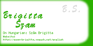 brigitta szam business card