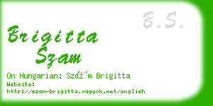 brigitta szam business card